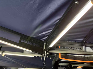 Telaio in alluminio nero per tenda da sole Campboss