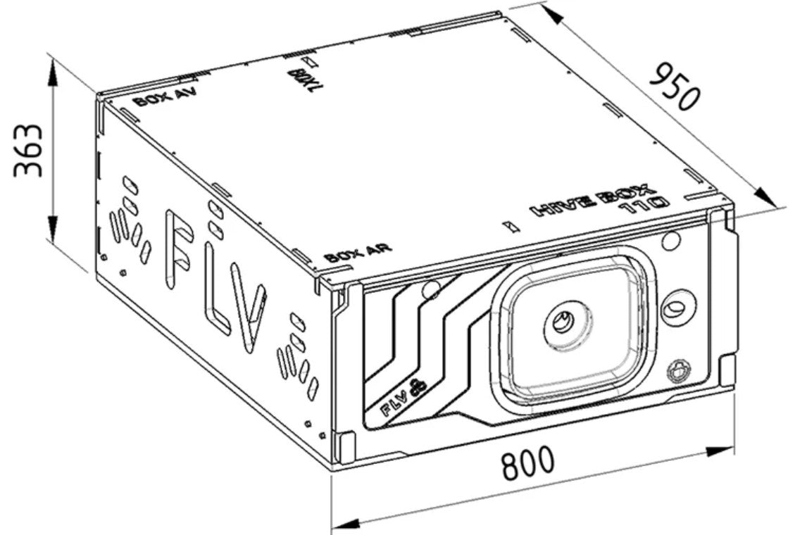 dimensioni dell'alloggiamento del Defender 110