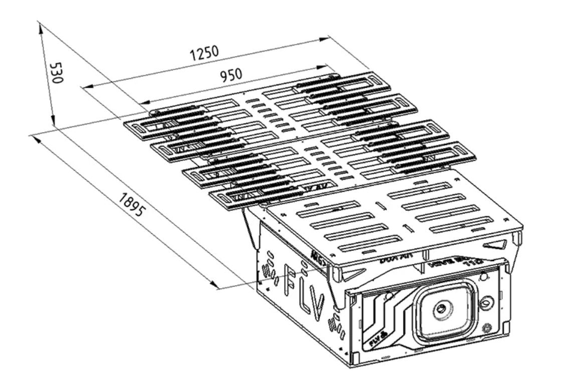 Schema della scatola di legno del Defender 110