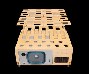 Modulo interno con rete in legno dispiegata