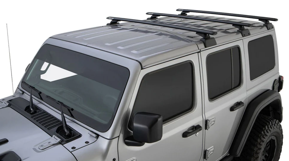 Equipaggiamento premium per Jeep Wrangler JL: pacchetto portapacchi Rhino-Rack - Affidabilità assoluta