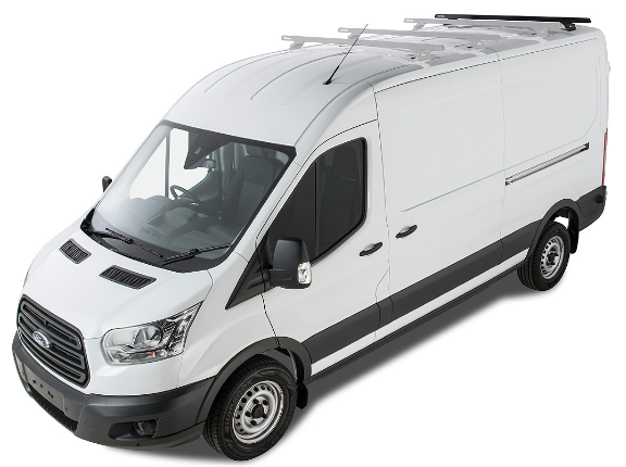 Soluzione di trasporto Rhinorack per Ford Transit 2014+: barre quadrate