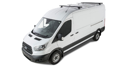 Ford Transit 2014+ Equipaggiato: Barre da tetto Rhinorack Kit completo