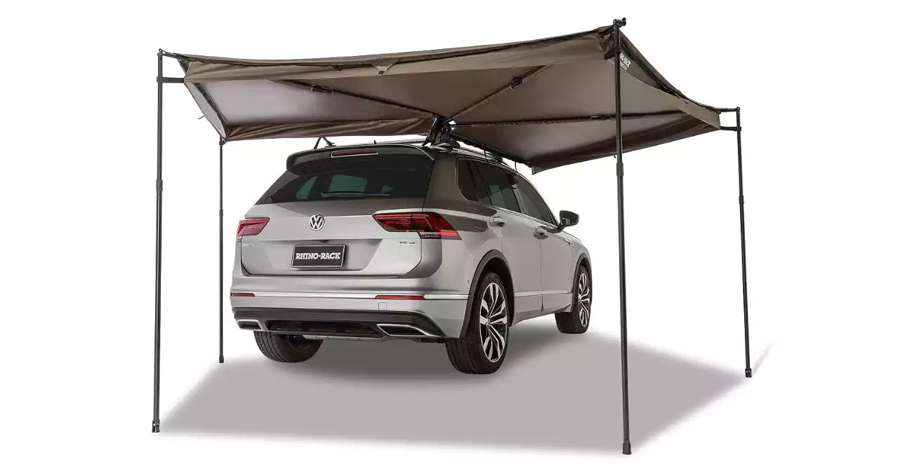 Tenda da sole Rhinorack Batwing Compact lato destro su SUV