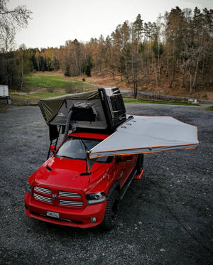 Tenda circolare 4x4 sinistra - autoportante 270° / 450° - Rockalu