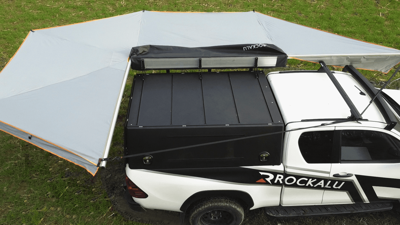 Tenda circolare 4x4 sinistra - autoportante 270° / 450° - Rockalu