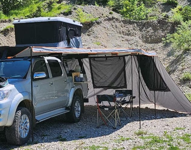 Tenda circolare 4x4 sinistra - autoportante 270° / 450° - Rockalu