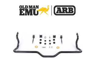 Barra stabilizzatrice nera con componenti di Old Man Emu