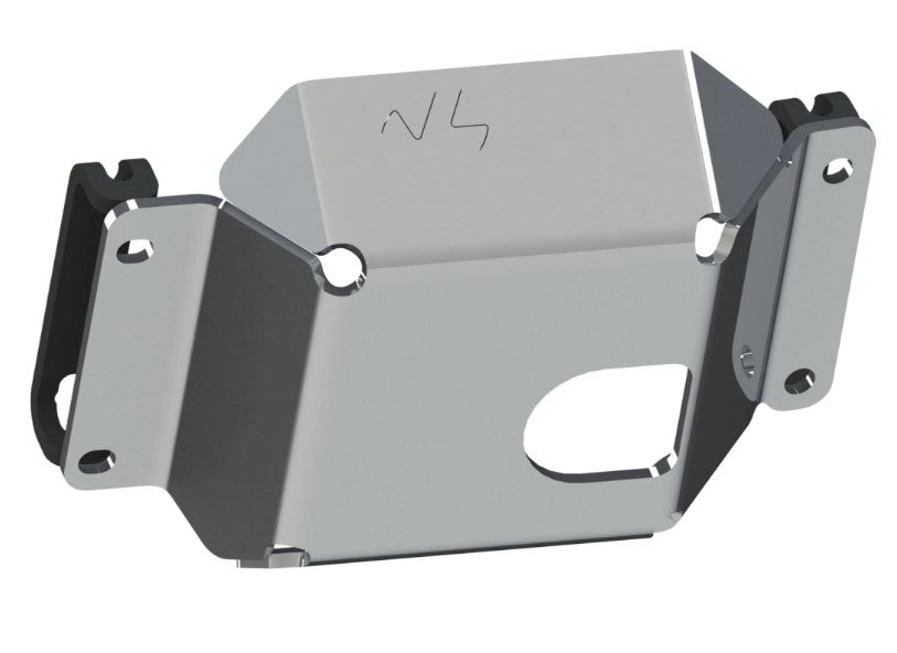 Protezione per il naso a ponte N4 in 3D presentata su sfondo bianco