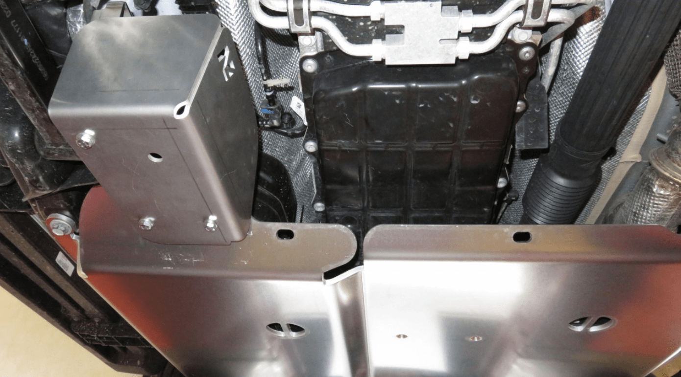 Serbatoio N4 e scudo di trasferimento - Alluminio 8mm - Jeep Wrangler JL 2.2L Diesel 3 porte