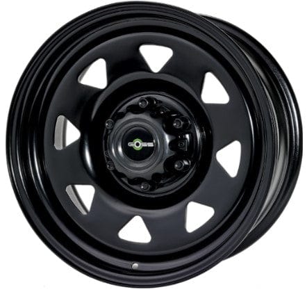 GOSS Cerchio in acciaio triangolare (dimensioni e colore a scelta) - Jeep Grand Cherokee WG/WJ Nero - 7x17 5x127 ET20 CB71.6