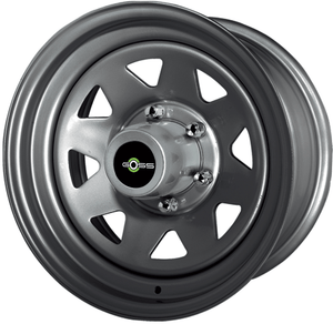 Ruota GOSS Triangolare grigio 7x16 5x165.1 ET11 CB125 - Land Rover Defender