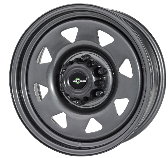 Ruota GOSS Triangolare grigio II 7x17 6x114.3 ET20 CB66.1 - Nissan Navara D40 3.0L