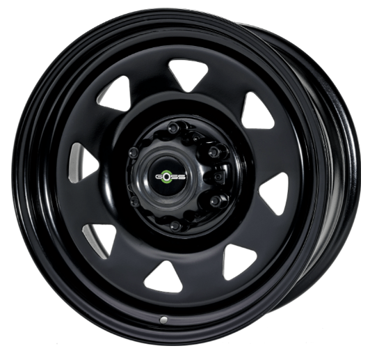 Ruota GOSS Triangolare nera II 8x17 6x139.7 ET20 CB110 - Nissan Navara D22