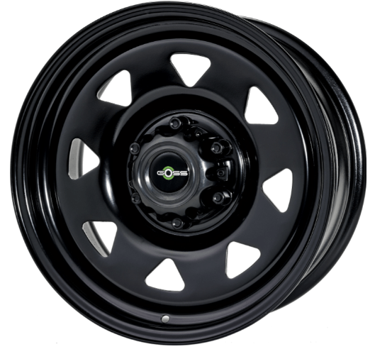 GOSS Cerchio Triangolare Nero II (dimensione a scelta) - Nissan Navara D23 NP300 7x16" - 6x114.3 - ET18 - CB66.1