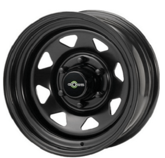 GOSS Ruota triangolare nera (dimensione a scelta) - Toyota VDJ 78/79 7x15" - 6x139.7 - ET-6 - CB110