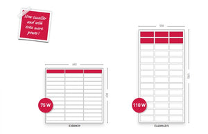 Disegno in bianco e rosso di due pannelli solari Solara da 75W e 110W