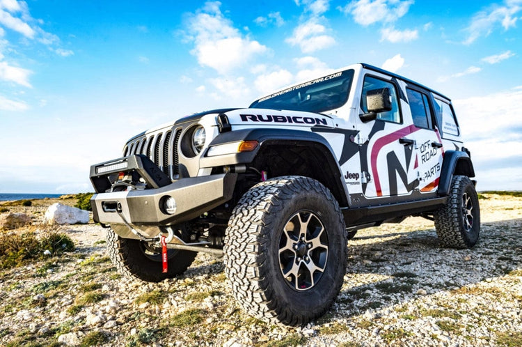 Paraurti anteriore in acciaio N4 con piastra Verricelli - Jeep Wrangler JL