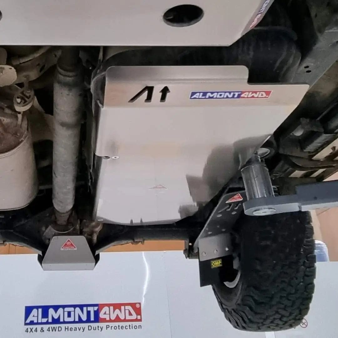 ALMONT4WD Protezione serbatoio + blocco centrale - Toyota KDJ120-125/150-155