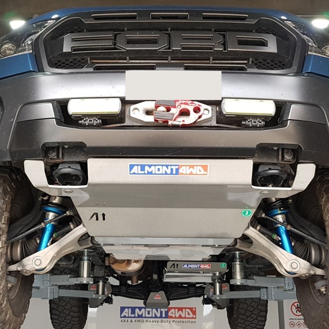 Almont4wd Protezione motore - Alluminio - Ford Raptor 2019-22 Bi-Turbo Duralumin AW5083H111 / 8 mm