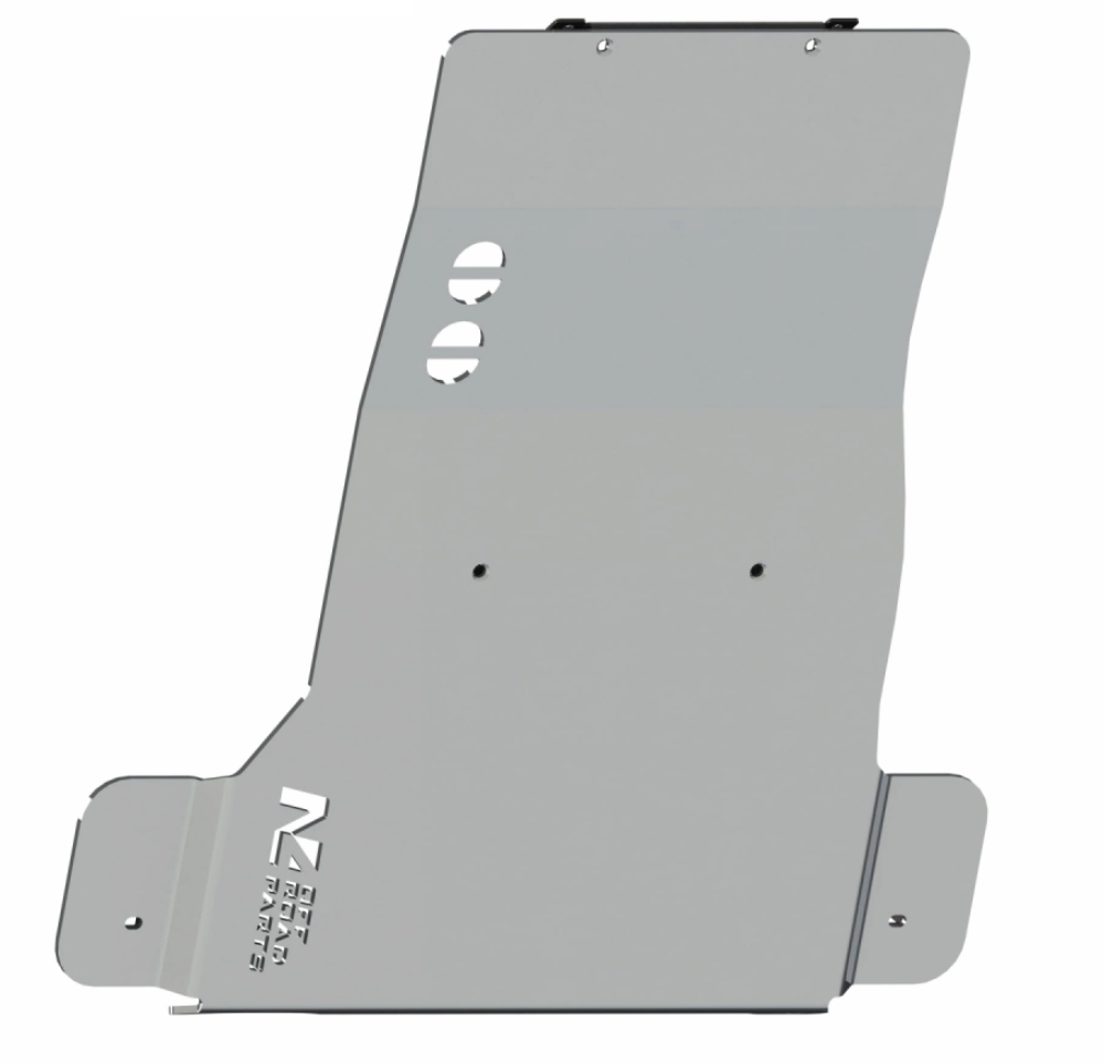 N4 offroad copertura in alluminio grigio su sfondo bianco