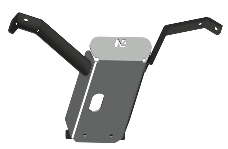 protezione in alluminio con due grandi staffe di montaggio offroad N4