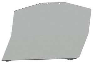 Coperchio del serbatoio in alluminio grezzo presentato su sfondo bianco