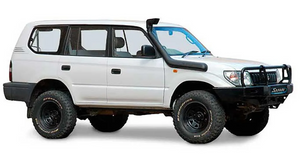 Toyota land cruiser 90 bianco con snorkel nero 