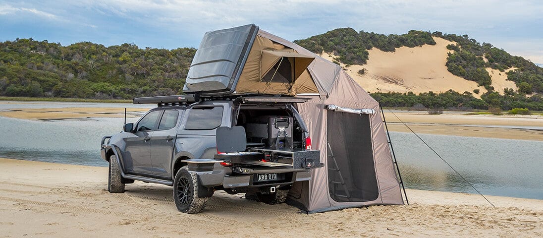 Tenda da tetto Esperance ARB - Guscio rigido in ABS con scala telescopica