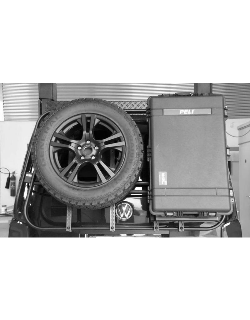 Modulo porta Peli-box per un sistema modulare di portaggio per VW T5/T6 e MB VITO/VIANO