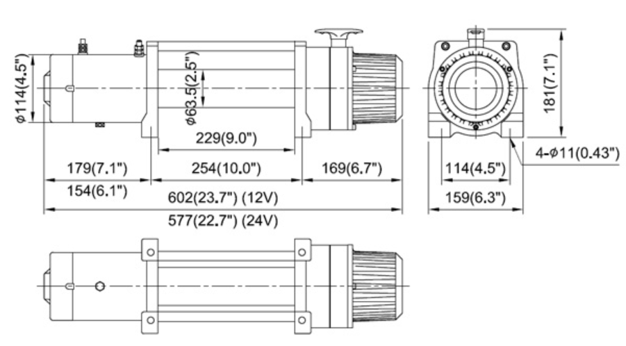 Verricelli 4x4 COME UP DV9 12V 4 082kg- Cavo d'acciaio