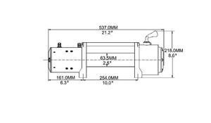 Verricelli T-max 4x4 EW-9500 12V 4305kg - cavo d'acciaio