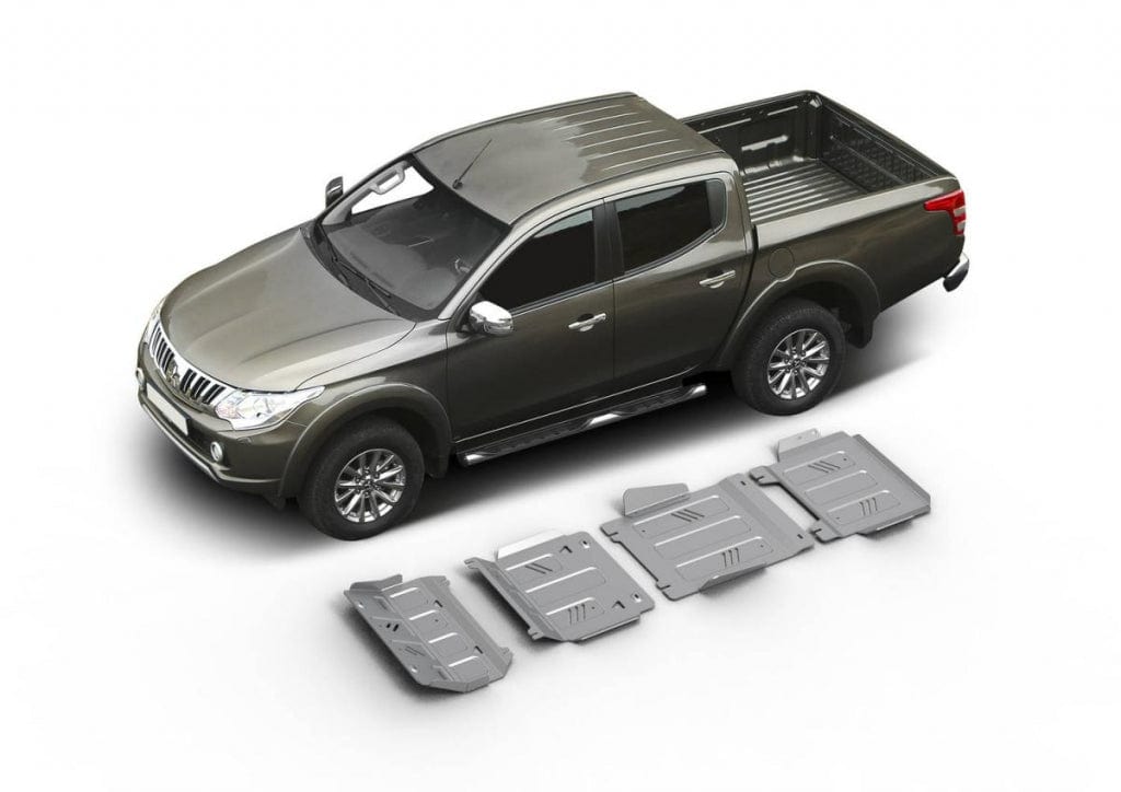 4 scudi in alluminio Rival per Mitsubishi L200 2015+.