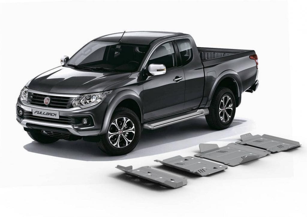 4 scudi in alluminio Rival per Mitsubishi L200 2015+.