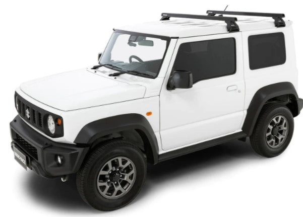 suzuki jimny bianco con due portapacchi