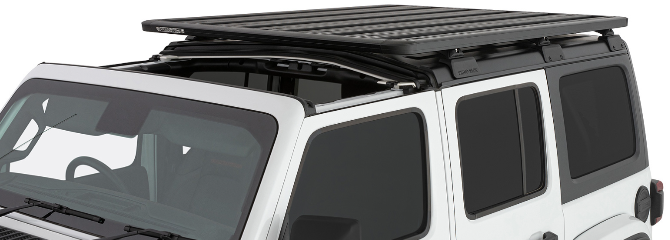 jeep bianca con portapacchi nero
