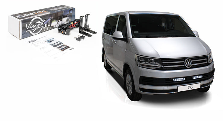 Kit 2 barre/rampa Vision-X XPR-6 LED - Volkswagen Transporter T6 2016+ - Compatibile con il radar anticollisione