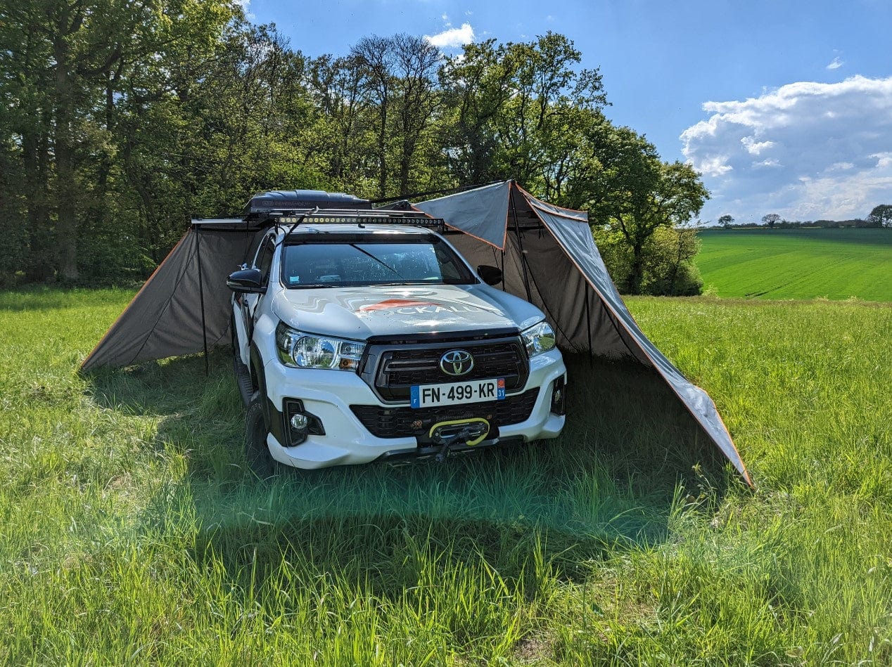 Tenda circolare 4x4 sinistra - autoportante 270° / 450° - Rockalu