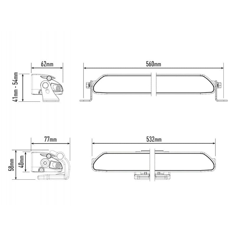 Barra a 18 LED - Lazer Linear 18 - Omologata CE