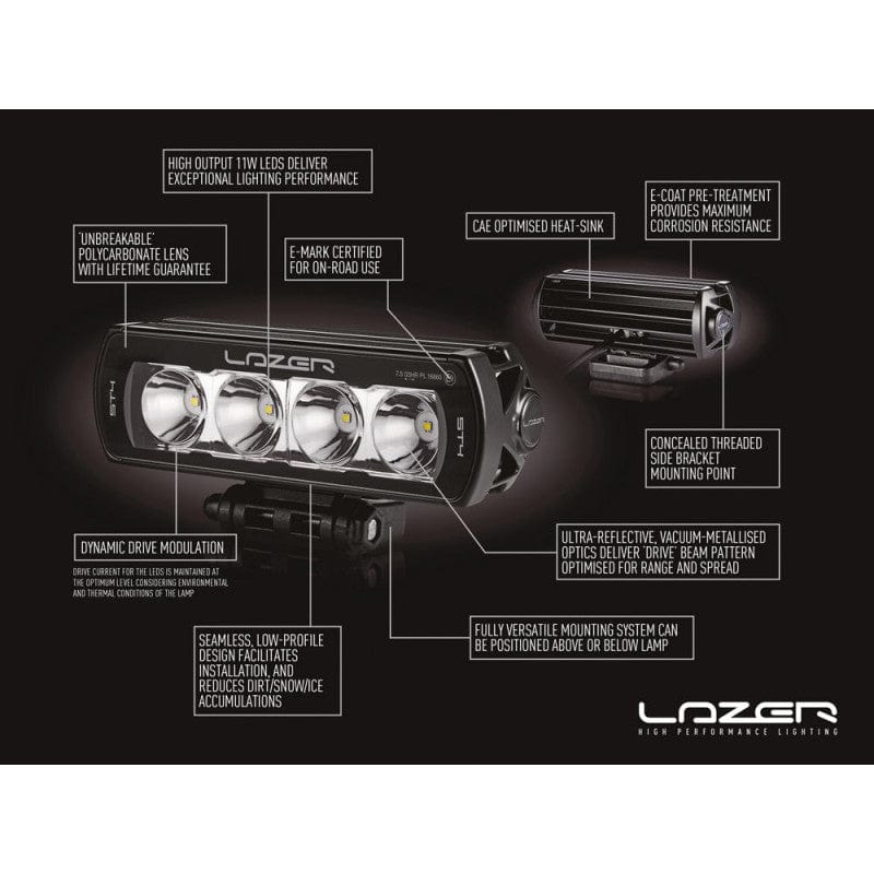 Barra Lazer 8 LED - ST-8 Evolution - Omologata CE