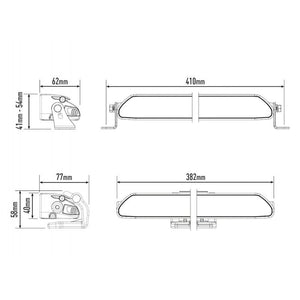 Barra Lazer Linear a 12 LED - Omologata CE