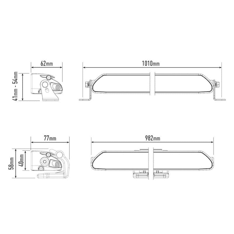 Barra Lazer Linear 36 LED - Omologata CE