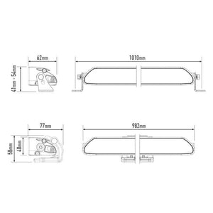 Barra Lazer Linear 36 LED - Omologata CE