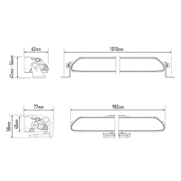 Barra Lazer Linear 36 LED - Omologata CE