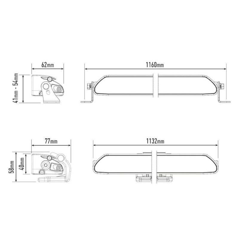 Barra Lazer Linear 42 LED - Omologata CE