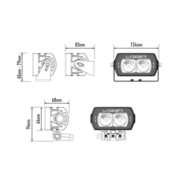 Barra LED Lazer - ST 2 Evolution - Omologata CE