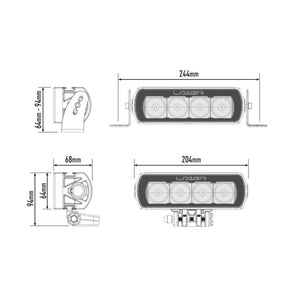 Barra LED Lazer - ST 4 Evolution - Omologata CE