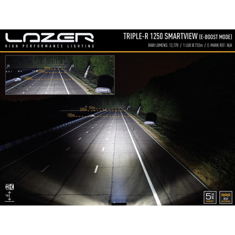 Barra LED Lazer - Triple R 1250 SMARTVIEW - 12 LED - Omologata CE