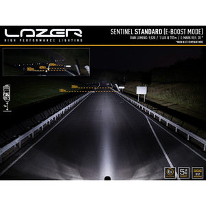 Luce LED Lazer - Sentinel 9" nero con luci di posizione - Omologato CE