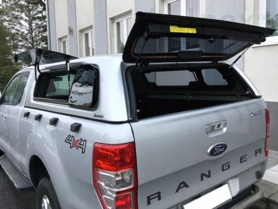 Hardtop Aeroklas (Vitres Battantes) - Ford Ranger Extra Cabine 2012 à 2022